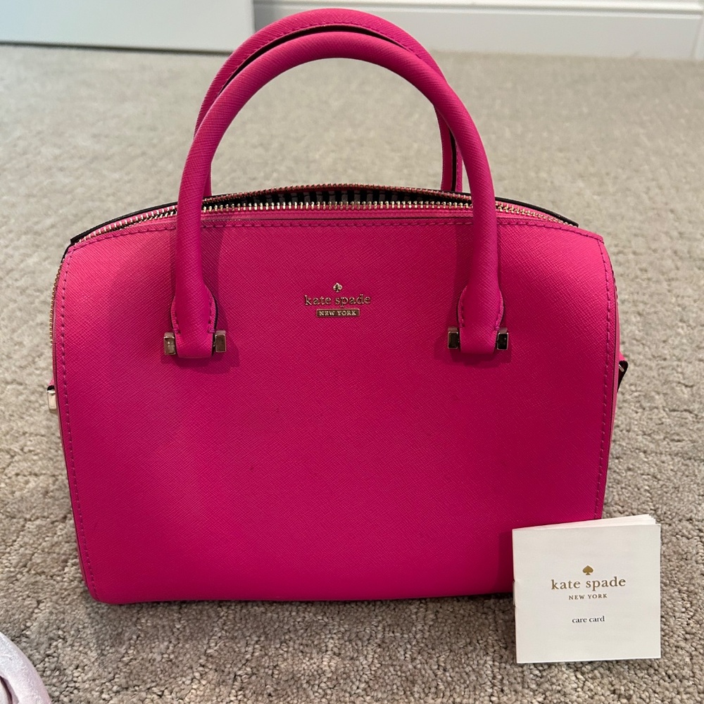 kate spade hot pink dome satchel - Picture 2 of 4